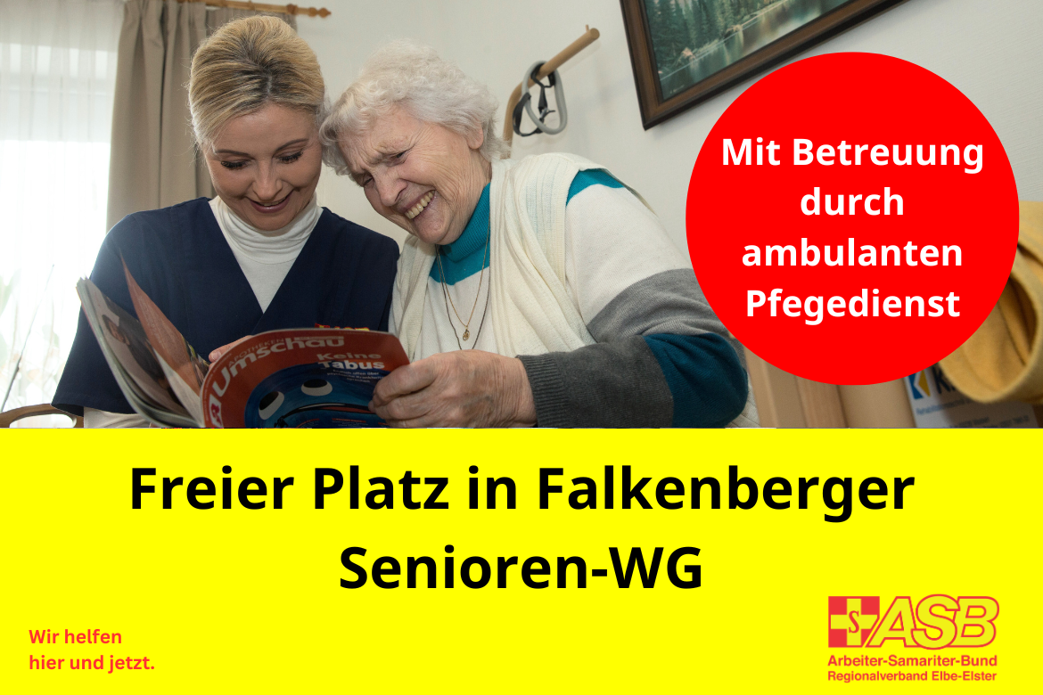 Freier Platz in Falkenberger Senioren-WG