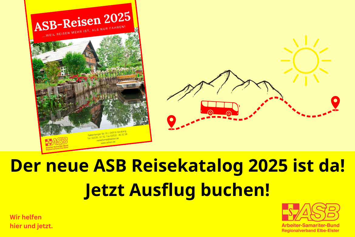 Der NEUE Katalog für ASB-Reisen 2025 ist da!