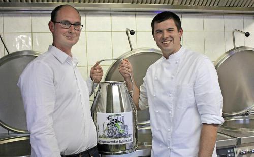 Milch kommt von Kühen gleich um die Ecke