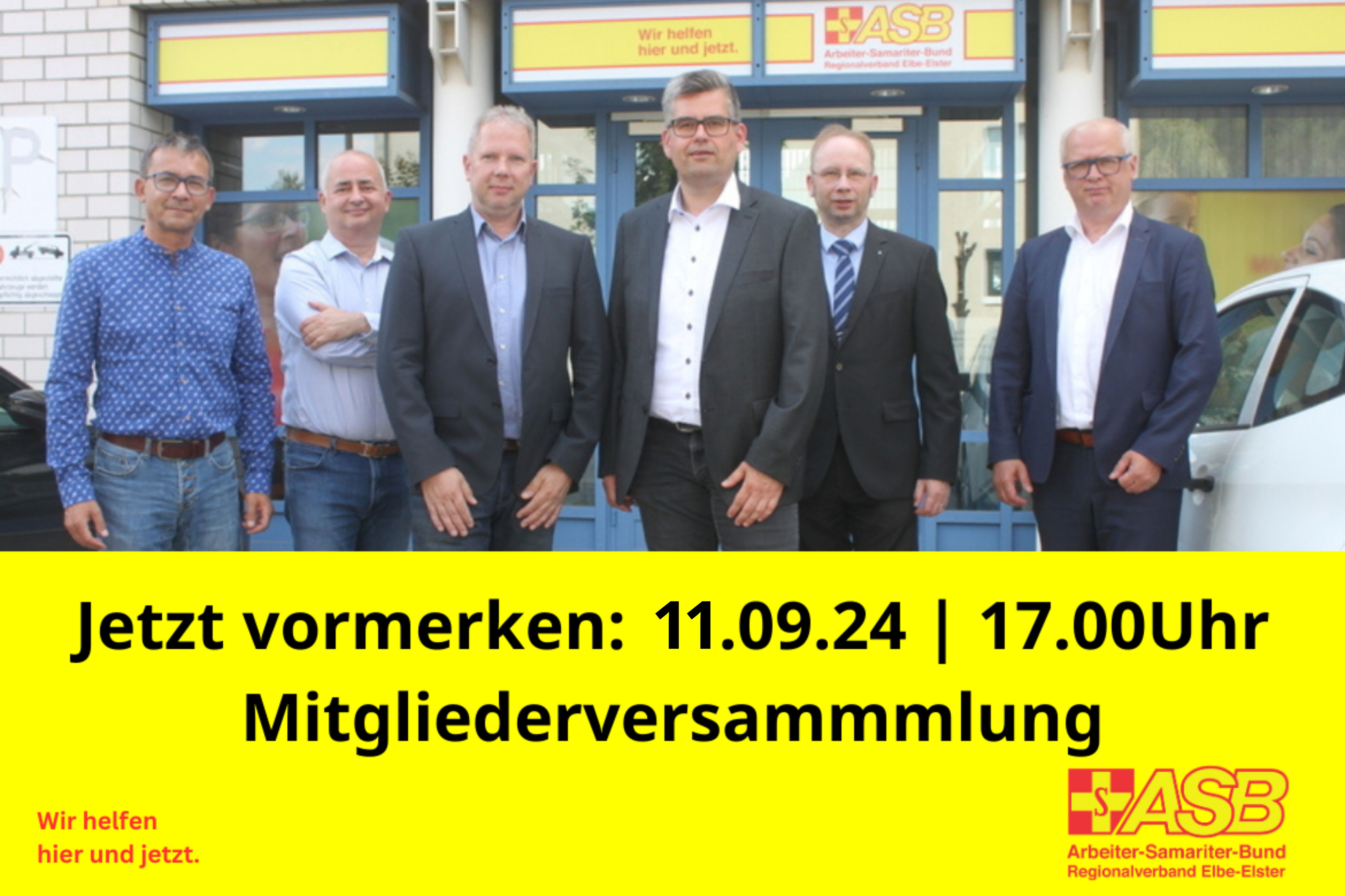 ASB Mitgliederversammlung | 11.09.24 | 17.00Uhr | Straße der Jugend 5b, 04916 Schönewalde